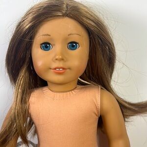 American Girl Doll JLY 23 truly me freckles naked good condition blue eyes